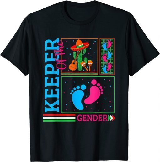 Cinco De Mayo Keeper of the Gender Baby Shower Party T-Shirt