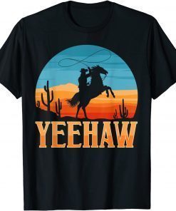 Cowboy scream Yeehaw Animal,Ranch Cowboy T-Shirt