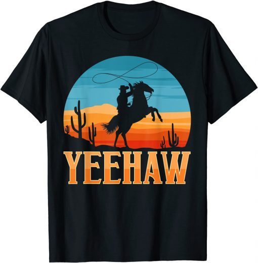 Cowboy scream Yeehaw Animal,Ranch Cowboy T-Shirt