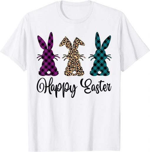 Easter Leopard Bunny Rabbit Palm Sunday Girls T-Shirt