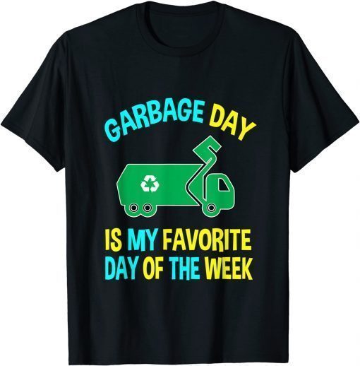 Garbage Uniform Trash Truck Kids Garbage Man Costume T-Shirt