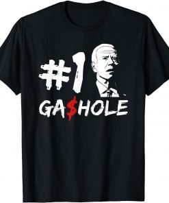 Gashole Biden Gas Pump Gas Prices Meme I Did That Patriotic T-Shirt