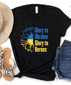 Glory To Ukraine Glory To Heroes Ukrainian Motto Peace Ukraine Shirt