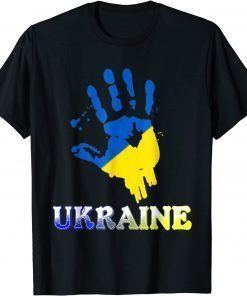 I Stand With Ukraine Flag Support Ukraine T-Shirt