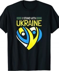 I Stand with Ukraine I Stand for Peace Anti-War Ukrainian T-Shirt
