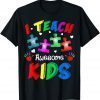I Teach Awesome Kids Autism Awareness Puzzle Teacher T-Shirt