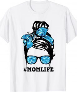 Ice Hockey Bandana Sunglasses Mom Life Mother Day Mama T-Shirt