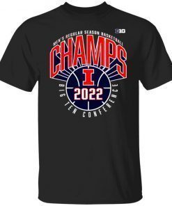 Illinois Fighting 2022 Big Ten Basketball Regular Season Champions New Shirt