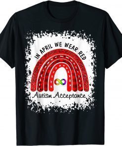 In April Wear Red Instead Autism-Acceptance T-Shirt