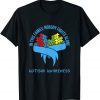 In This Family Nobody Fights Alone, Autism Awareness T-Shirt