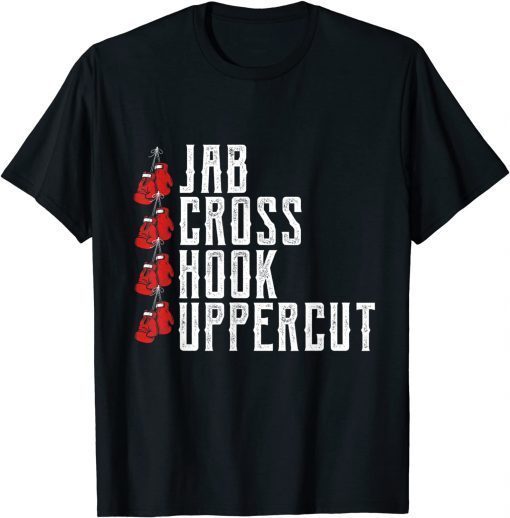 Jab Cross Hook Uppercut Boxing Coach Training T-Shirt