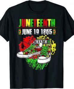 June 19 1865 Juneteenth Black African American Independence Tee Shirt