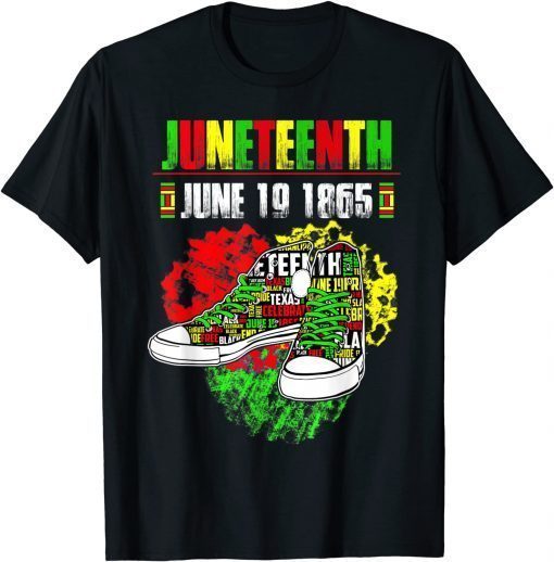 June 19 1865 Juneteenth Black African American Independence Tee Shirt