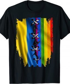 LGBT and Ukraine flag I stand with Ukraine T-Shirt