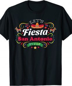 Let's Fiesta Drinking Party San Antonio Cinco de Mayo T-Shirt