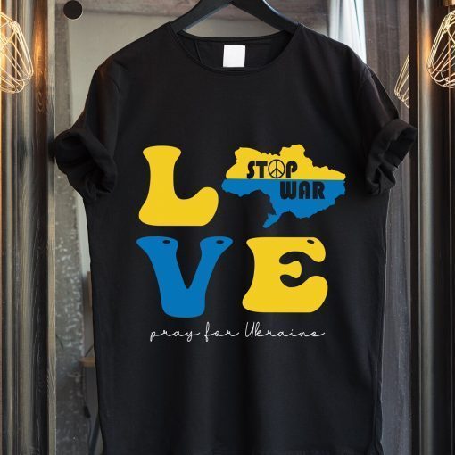 Love Stop War Pray For Ukraine Puck Futin Russia Ukrainian Shirt