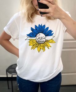 Peace In Ukraine Sunflower Stand With Ukraine Anti War T Shirt