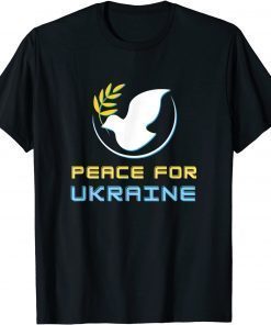 Peace for Ukraine Dove Stop War T-Shirt