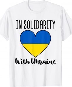 Pray for Ukraine In Solidarity with Ukraine Flag T-Shirt