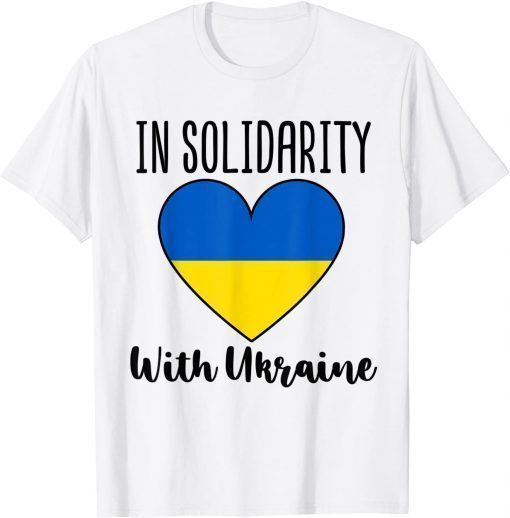 Pray for Ukraine In Solidarity with Ukraine Flag T-Shirt