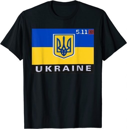 President Zelensky 5.11 Ukraine Flag T-Shirt