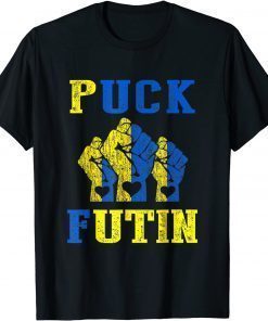 Puck Futin Meme We Stand With Ukraine Ukrainian Support T-Shirt