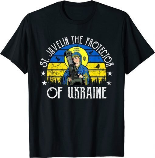 Retro Vintage St. Javelin The Protector Of Ukraine T-Shirt