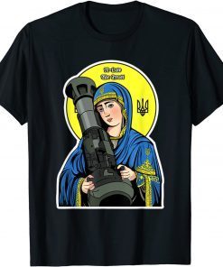 Saint Javelin Saint NLA I Stand With Ukraine Ukraine Flag T-Shirt