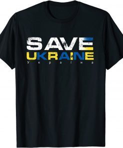 Save Ukraine Flag I Stand with Ukrainians Grown with Pride T-Shirt