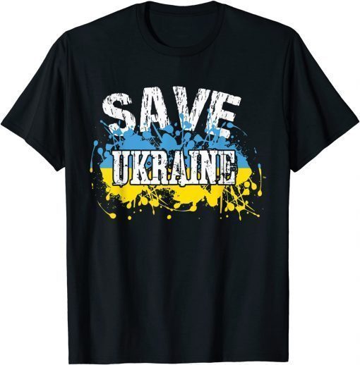 Save Ukraine Free Ukraine We Stand With Ukraine T-Shirt