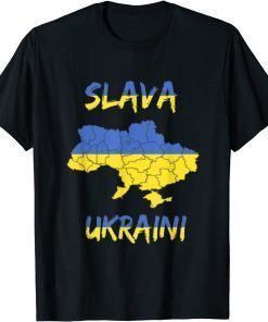 Slava Ukraini Flag, Ukrainian Support Lover T-Shirt