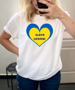 Slava Ukraini heart Slava Ukraine Flag Of Ukraine Shirt