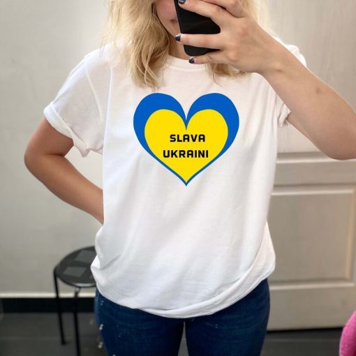 Slava Ukraini heart Slava Ukraine Flag Of Ukraine Shirt