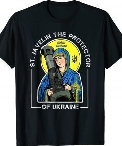 St. Javelin The Protector Of Ukraine Vintage Retro T-Shirt