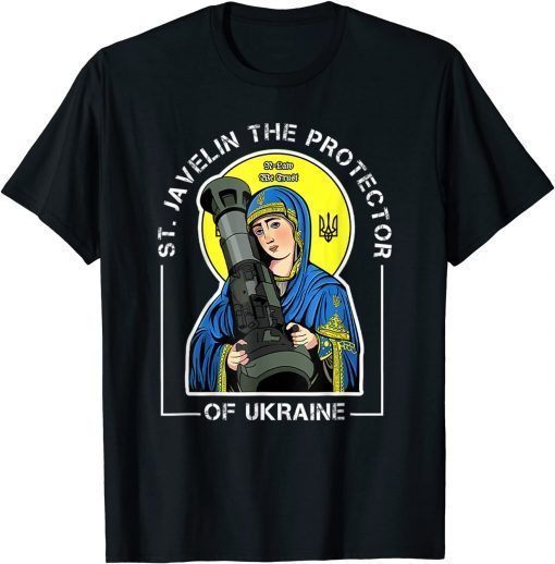 St. Javelin The Protector Of Ukraine Vintage Retro T-Shirt