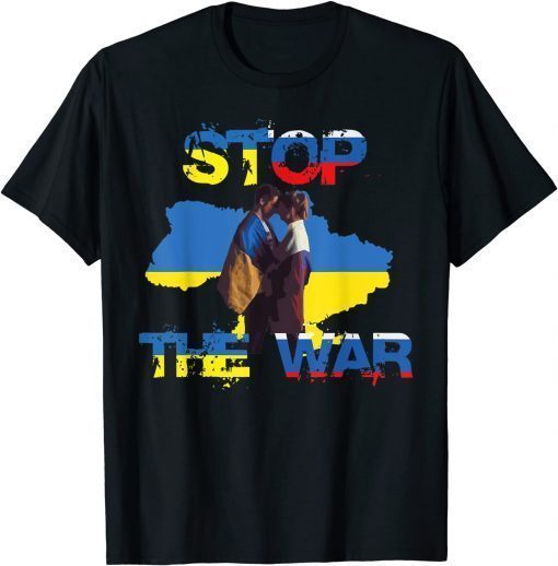 Stop The War Ukraine Ukrainian Flag Freedom Peace Vintage T-Shirt