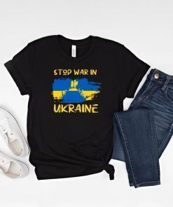 Stop War In Ukraine Peace Not War Pray For Ukraine Shirt