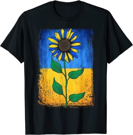 Sunflower Ukraine Flag vintage shirt I Stand With Ukraine T-Shirt