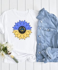 Sunflower Ukraine Heart I Stand With Ukraine Shirt