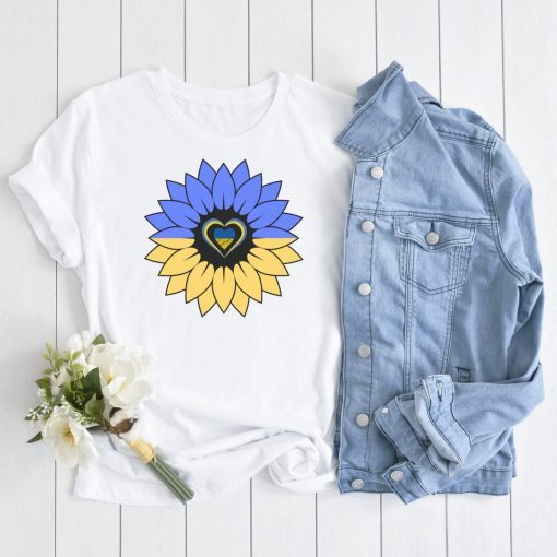 Sunflower Ukraine Heart I Stand With Ukraine Shirt