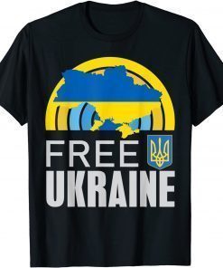 Support Ukraine I Stand With Ukraine Flag Free Ukraine Lover T-Shirt