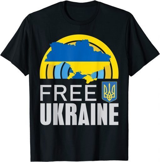 Support Ukraine I Stand With Ukraine Flag Free Ukraine Lover T-Shirt