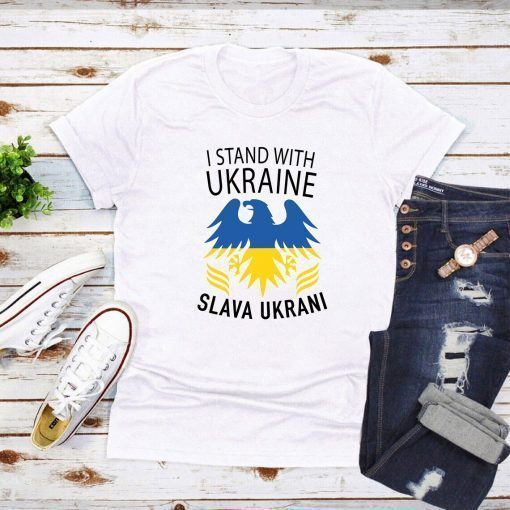 Support Ukraine I Stand With Ukraine Slava Ukrani Shirt