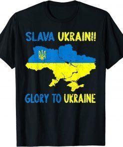 Support Ukraine Slava Ukraini Glory for Ukraine Ukrainian T-Shirt