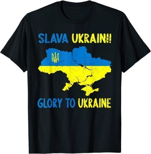 Support Ukraine Slava Ukraini Glory for Ukraine Ukrainian T-Shirt