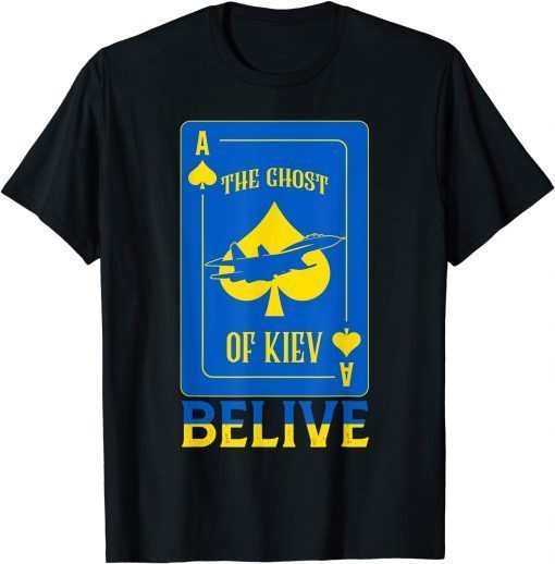 The Ghost of Kyiv I Stand With Ukraine Flag Support T-Shirt