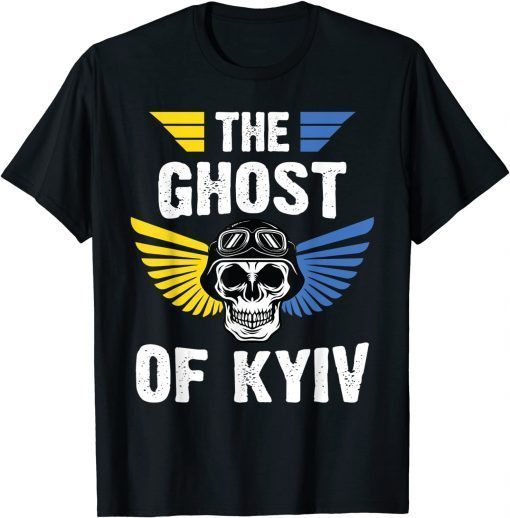 The Ghost of Kyiv Pilot Stand With Ukraine Flag Hero Of Kiev T-Shirt