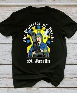 The Protector Of Ukraine St. Javelin Saint I Stand With Ukraine Shirt