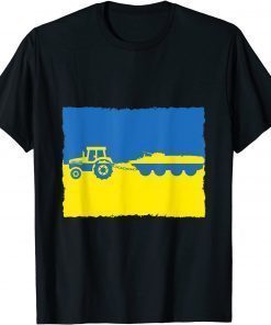 Ukraine Farmer Tractor Stealing A Russian Tank Meme T-Shirt