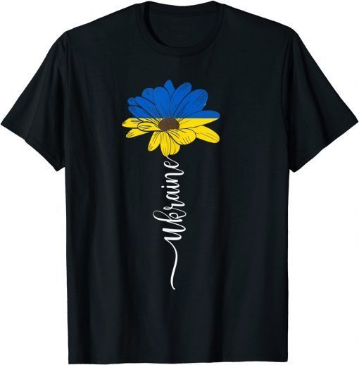 Ukraine Flag Sunflower Vintage Ukrainian Support Ukraine T-Shirt